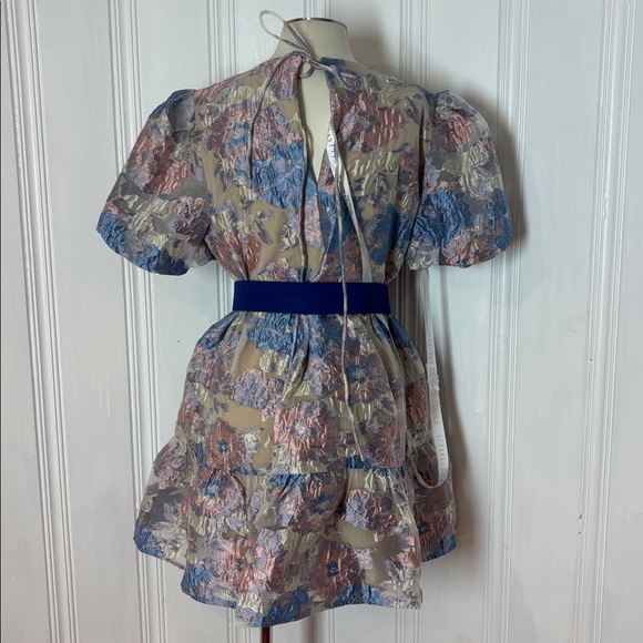 🌸 NWT Eliatt Floral Jacquard Babydoll Dress – XL 🌸 - Picture 4 of 14